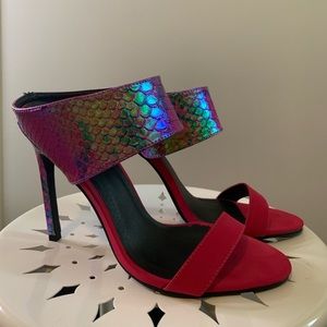 Worn Once- Mermaid Scale heels